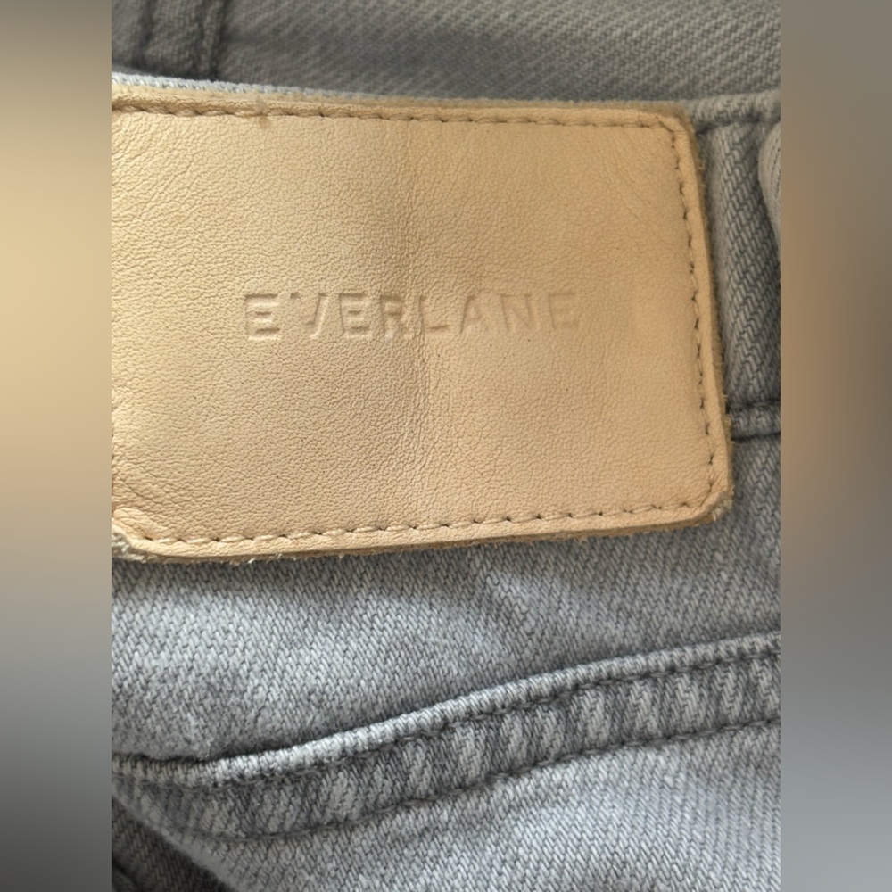EVERLANE The Summer Jean Size 26 Grey Denim Straight Leg Soft Casual Minimalist - Picture 7 of 11